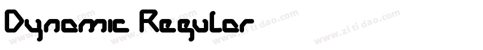 Dynamic Regular字体转换